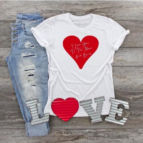 I Love You To The Moon And Back Shirt Happy Mothers Day Mothers Day Tired As A Mother Gift Cool Mom Shirt big heart graphic tees