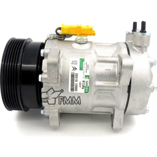 6453NJ 6453NH 9642800780 TSP0155418 92020153 Air Conditioner System Compressor For PEUGEOT 607 408 807 CITROEN C5 C8 SD7V16