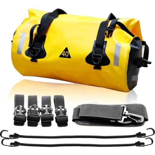 Motorcycle Waterproof Tail Bag Travel Outdoor Dry Luggage Roll Pack Motorbike Backpack Seat Bag Surfing Bag