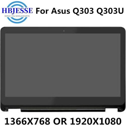 LED LCD Screen Display Touch Screen Digitizer Glass With Bezel assembly replace For Asus Q303 Q303U Q303UJ Q303UA Q303UA-BSI5T21