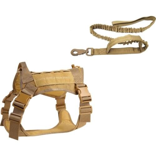 Tactical Service Dog Vest Breathable military dog clothes K9 harness adjustable size Training Hunting Molle Dog tactical Harness
