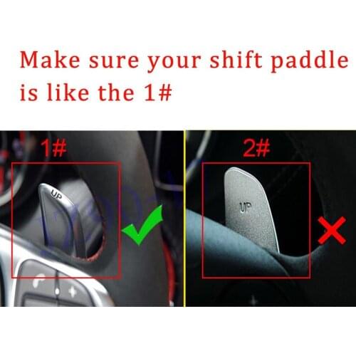 Steering Wheel Shift Gear Paddle Extension Cover Fit For Benz AMG A45 C63 E63 S65 CLA45 CLS63 GLA45 GLC GLS63 SL63 Accessories