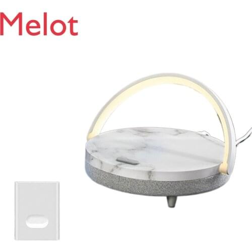Smart Induction Bedside Lamp Mobile Phone Wireless Rechargeable Bluetooth Audio Multifunctional Creative Simple Table Lamp