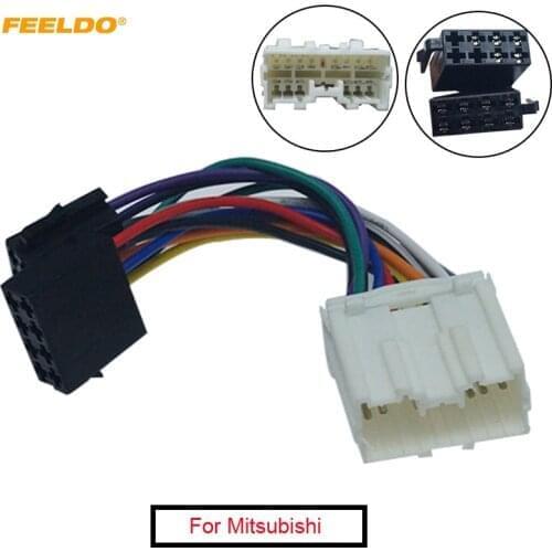 1PC Car Stereo Conversion Plug Wire Adapter For Mitsubishi to ISO CD Radio Wiring Harness Original Head Units Cable