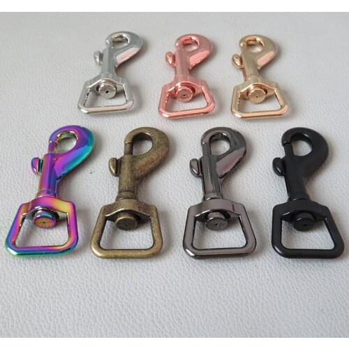 100Pcs 15mm Metal Swivel Clasp Buckle Clip Loop Snap Hook For Dog Pet Leads Leash Hardware Sewing DIY Accessory Good Quality