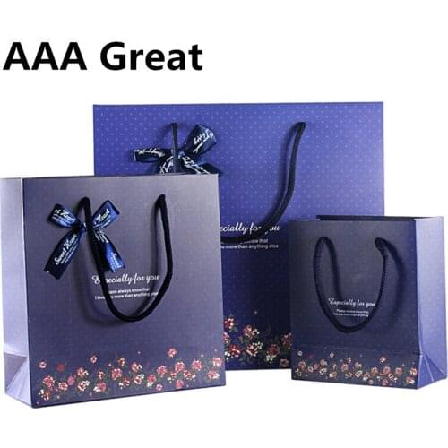 AAA Great 2Pcs/Lot Paper Gift Bag Wedding Paper Bag Paper Bags Candy Gifts Packaging Bags Party Clothes Store Supermarket Pouch