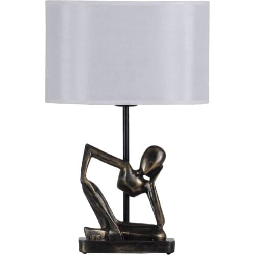 Qdec New Season Gift Accessories Home Bedroom Office Living Room For Gold White Modern Designed Human Figure Sculpture Lampshade