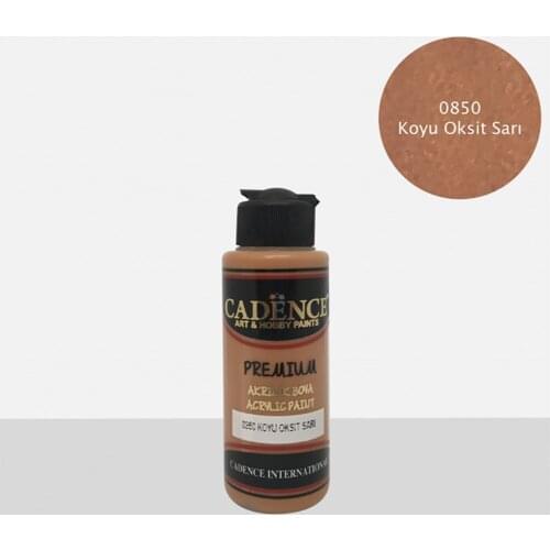 Cadence Acrylic Paint 0850-Koyu Oxide Yellow 120ml