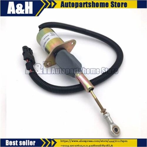 Car Fuel Shutdown Solenoid Valve OEM 3932546 SA-4639-24 Fit For Cummins Fuel Shutoff Valve