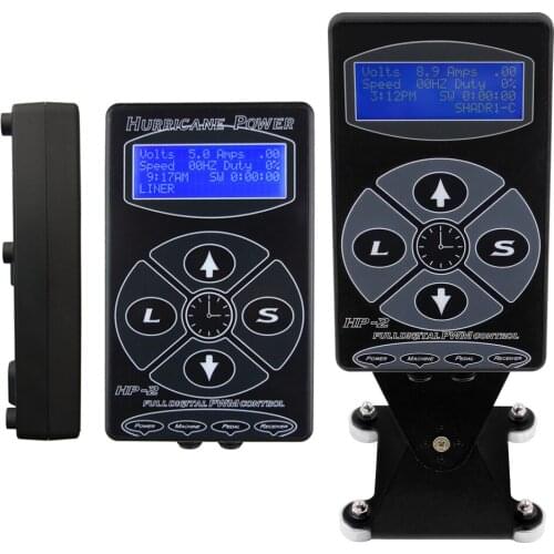 HP-2 Black Digital LCD Tattoo Power Supply Hurricane Rotary Tattoo Machine Tattoo Supplies Permarent Makeup Tattoo Power Supply