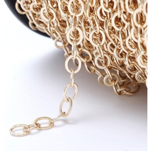 10m Pure Copper Personality Fashion All-match O-chain Necklace Material Hot Sale Thick Chain Diy Jewelry Bracelet Accessories