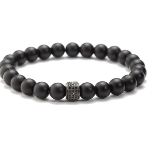 Skull 8mm bohemian multicolor Agate beads Chakra Reiki Buddha Yoga Bracelet elastic adjustable Volcanic Stone Bangles iok45