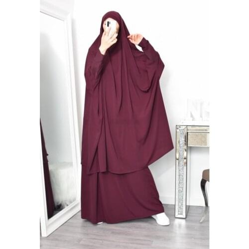 Eid Hooded Muslim Women Hijab Dress Prayer Garment Jilbab Abaya Long Khimar Full Cover Ramadan Gown Abayas Islamic Clothes Niqab