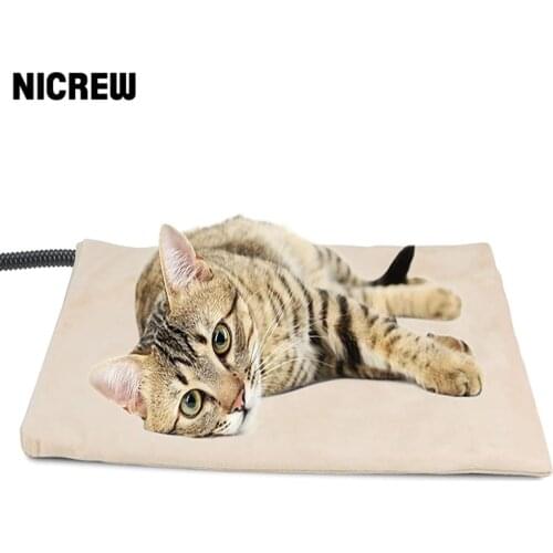 Pet Heating Pad Constant Temperature Heated Pet Mat For Dog And Cat Winter Warm Electric Heated Pad Mat Waterproof Pet Bed
