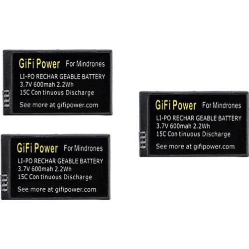 3.7V 600mAh Li-po Battery For Parrot Mini Drones Mambo Jumping Sumo and Rolling Spider RC Drones Battery 1pcs to 3pcs