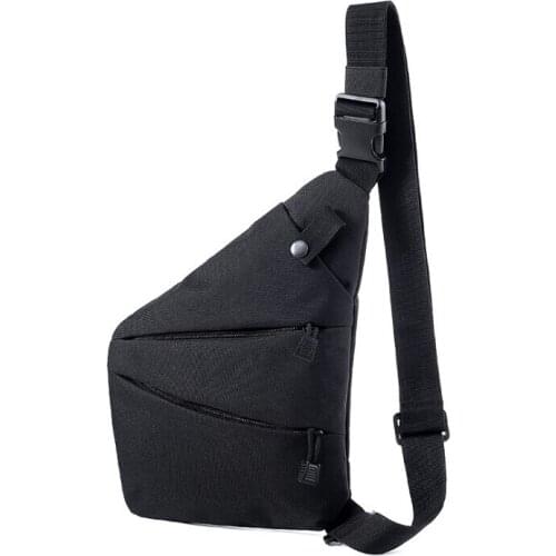 Multi-functional storage bag Single-shoulder burglar wallet Outdoor chest package Leisure sports bag