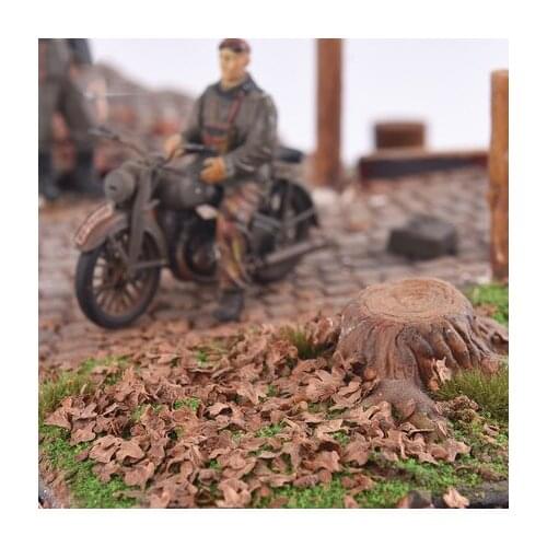 Model falling building model material diy sand table scene falling leaf effect powder yellow leaves simulation leaves