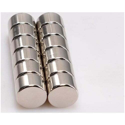 2pcs 15mm diameter neodymium iron boron powerful magnet solid round industrial permanent magnetic circle column
