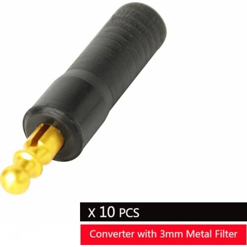 MUXIANG 10Pcs/lot Tobacco Pipe adapter 9mm to 3mm Metal Filter adapter with 3mm Metal Filter fg0008