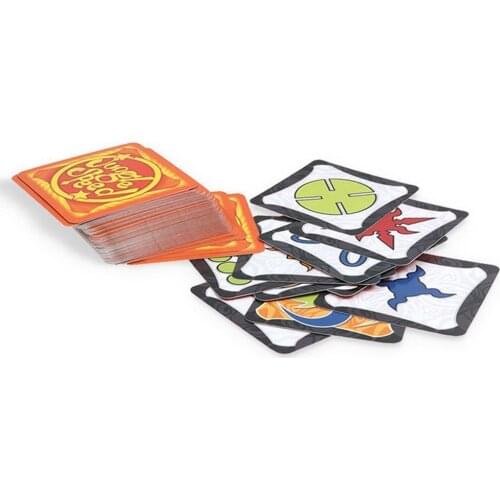 Board game brown wood jungle token run fast pair speed forest for family party fun cards game English Spanish rules