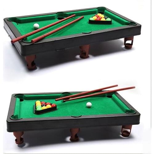 Mini Tabletop Pool Simulation Billiard Table Pool Portable Desktop Toy Set Entertainment Board Game Parent-Child Interactive Toy