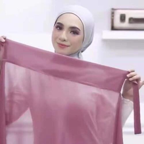 New Women Pin Free Instant Chiffon Hijab Wrap Muslim Islamic Hijabs Scarf Headscarf free use rope style
