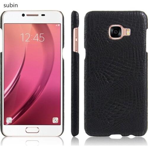 Subin Leather Crocodile Pattern New arrival for Samsung Galaxy C5 Case Retro Luxury Crocodile Skin Cover Phone Case