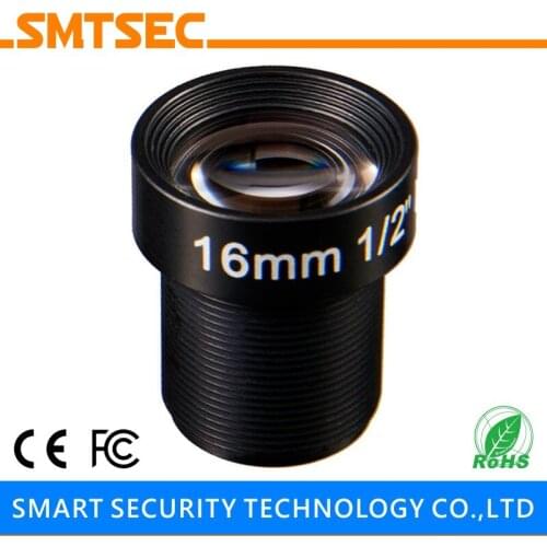 SMTSEC SL-HD1618BMP HD 5MP 16mm 1/2" F1.8 M12 Mount Lens for HD CCTV Security IP Camera