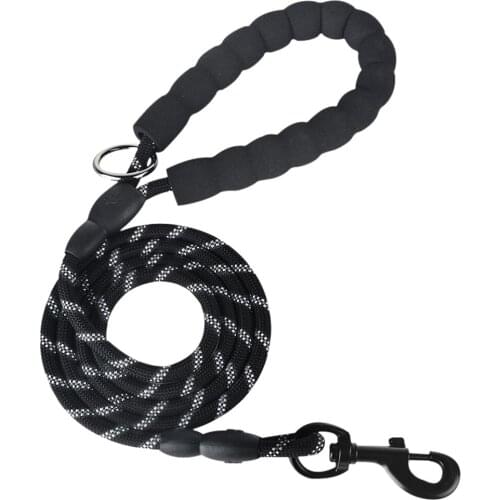 Dog Leash Tactical Bungee Elastic Rope Dual-Handle Reflective Nylon Pets Leads