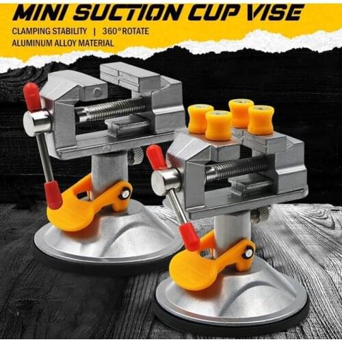 Adjustable Table Vise Household Workbench 360° Grinder Rotary Hand Drill Toggle Clamp Pliers Electric Small Table Bench Vise