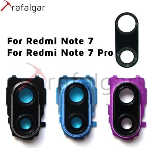Back Camera Frame For Xiaomi Redmi Note 7 Pro Camera Glass Lens For Redmi Note 7 Rear Camera Lens Glass Holder Note7 Replacement