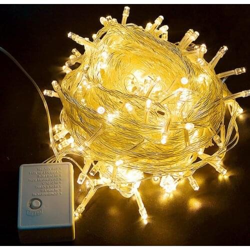 Outdoor christmas led string lights 100M 50M 30M 20M 10M 5M Luces Decoracion fairy light holiday lights lighting tree garland