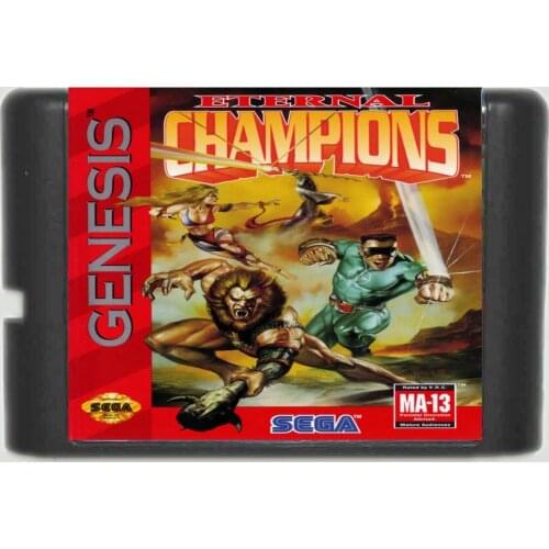 Eternal Champions 16 bit MD Game Card For 16 bit Sega MegaDrive Genesis game console