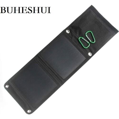 BUHESHUI 14W 5V Outdoor Solar Panel Charger For/iphone/ Mobile Phone/Power Bank USB Solar Battery Charger Sunpower Free Shipping