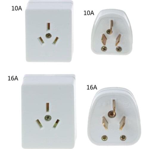 10A16A Electrical Wall Socket 3Pin Plug Wall Outlet Plate Panel Air Conditioner Y1AD