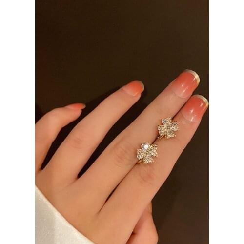 2021 New Arrival Vintage Geometric Women Clip Earrings Earbone Clip Korean Fairy No Ear Hole Ear Simple Elegant Jewelry