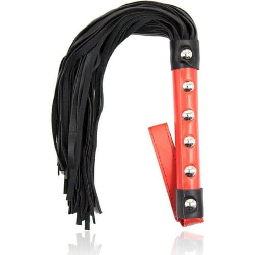 40cm PU Leather Sex Whip Flogger Fetish Bondage Bdsm Sex Toys For Couples Spanking Paddle Policy Knout Adult Games Sex Product
