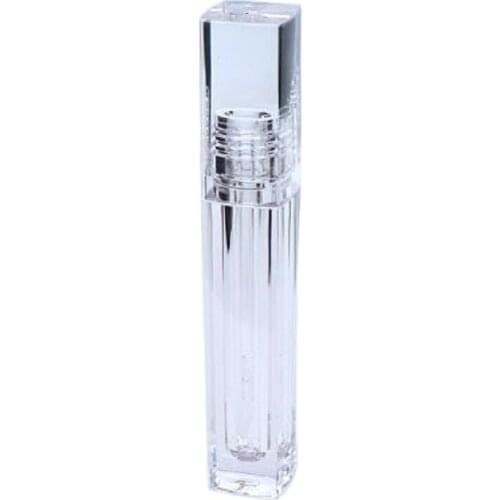 5.5ml Empty Squan Lip Gloss Wand Tube Clear Lip Gloss Container Refillable Bottles Plastic Cosmetic Containers 30pcs/50pcs