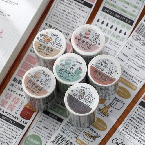 6PCS/LOT sweet workshop series paper decorative paper tape masking tape washi tape