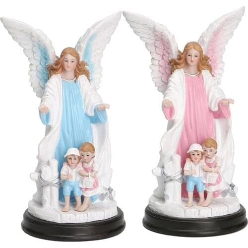 Angel Baby Garden Statue Angelic Ornament Sculptures Traditional Resin Figurines Decor | Decorative Collectable Garden Features
