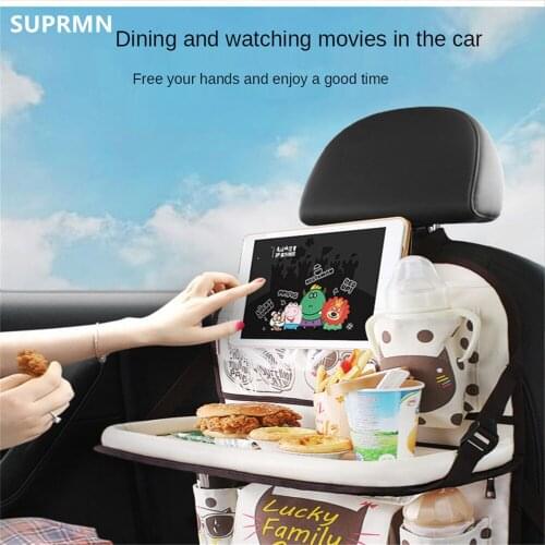 Car seat back storage bag, car child hanging bag, folding table, multi-function rack, back storage bag