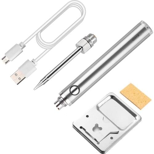 ABSF Wireless Soldering Iron Rechargeable Soldering Iron USB Soldering Iron 510 Interface Soldering Iron Tip