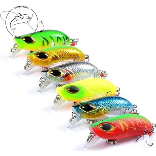 Diving Depth0.3-1.5M Anti-Corrosion Fishing Lure Hard Bait 7.3G/58MM Artificial Minnow Wobbler Freshwater Plastic Fishing Bait