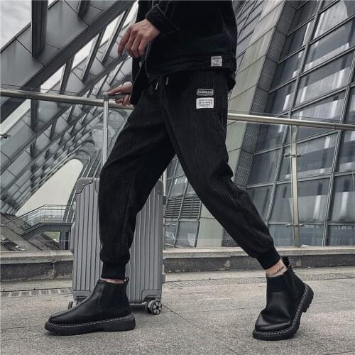 Мужские вельветовые брюки EOENKKY China At AliExpress