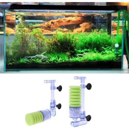 T5EF Aquarium Biochemical Sponge Filter Ultra Quiet Fish Tank Air Pump Bio-Sponge Foam Filters with 2 Suction Cups 2 Options
