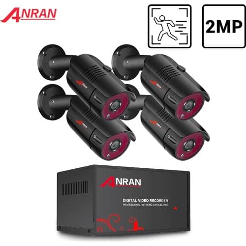 ANRAN Surveillance Camera DVR Kit 1080P Security Camera System CCTV System Waterproof Night Vision Outdoor H.265 HDMI