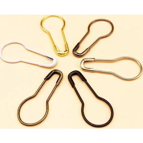 100 Pieces Round Safety Pins 21.5mm Small Copper Buckle Clothing Hanging Tags 6 Retro Colors Brooch Diy Decoration Accessories