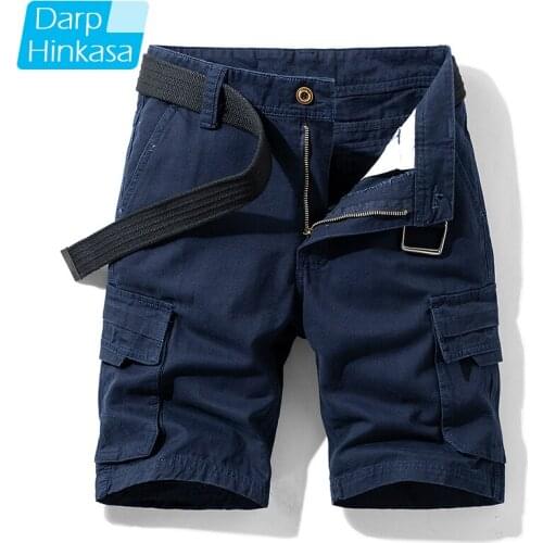 Summer New Casual Shorts Mens Casual Loose Five-point Pants Mens Shorts Cotton Solid Color Leisure Sports Outdoor Jogging