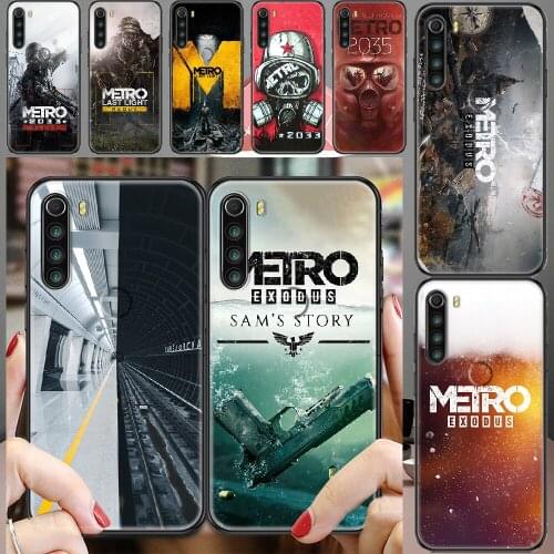 Metro 2033 Exodus Game Phone case For Xiaomi Redmi Note 7 7A 8 8T 9 9A 9S K30 Pro Ultra black silicone hoesjes fashion