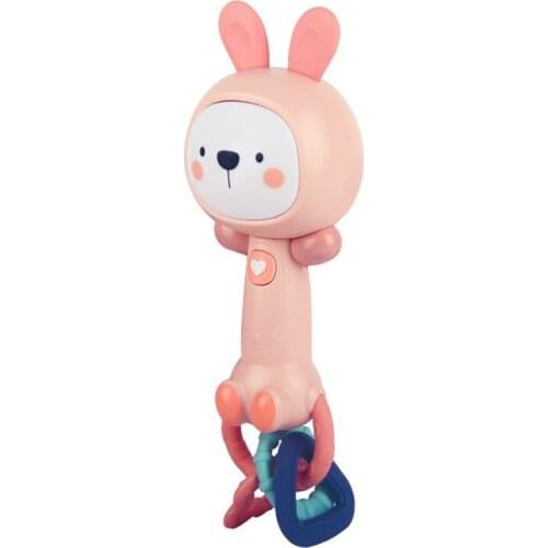 Multifunction Plastic Toys Soft Rattles Teether Toys Music Rhythm Stick Kids Toy Teether Rattle